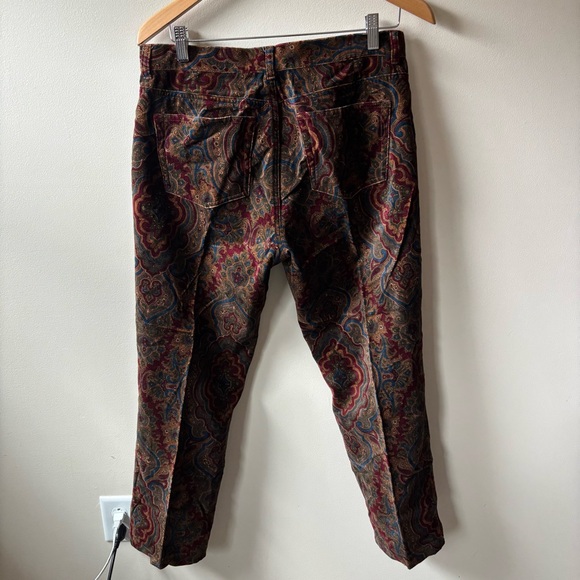 Ralph Lauren Multicolor Paisley Women's Straight Leg Pants - Picture 4 of 4
